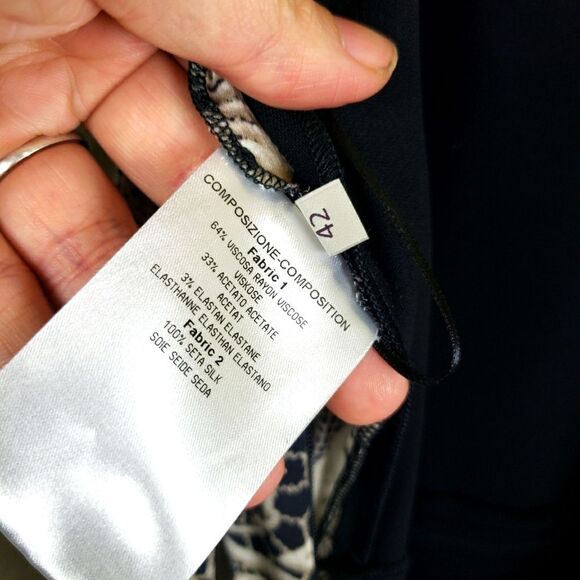 Women's Stella Mccartney Faux Lace Like Sheath Short Mini Dress Size IT42/US 08 - Picture 12 of 12